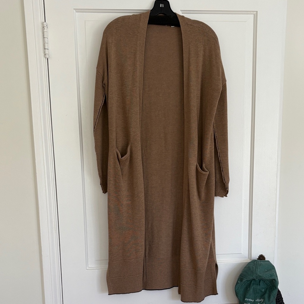 Lovers and Friends Brown Long Cardigan Sweater XS